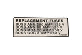 1702157 Decal, Fuse Replacement | JLG